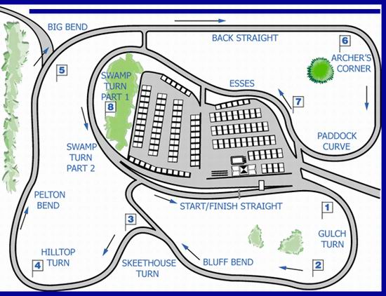 Waterford Hills Raceway (Waterford Hills Road Racing) - Track Layout From Sean Fitzgerald